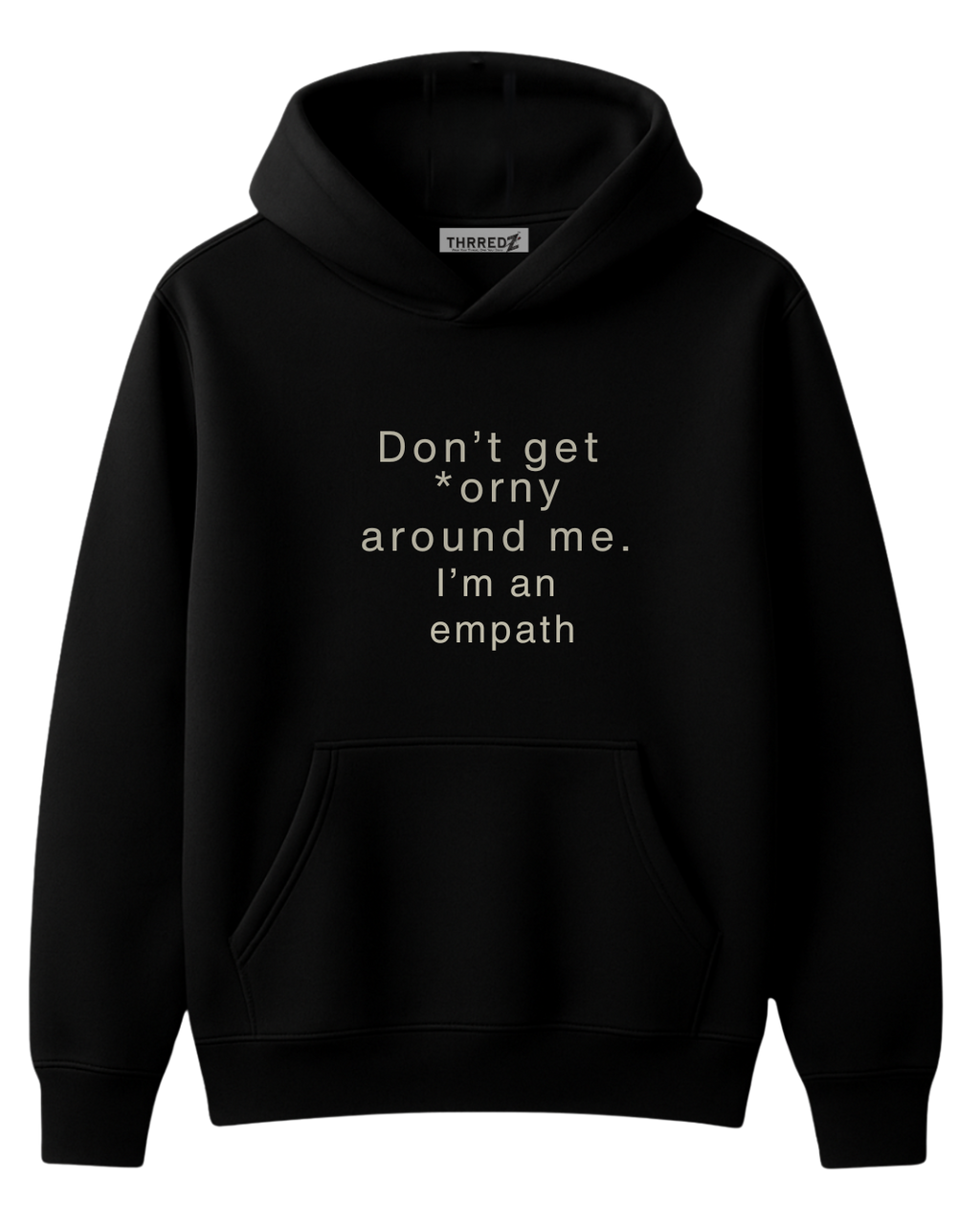 Midnight Shadow-380 GSM Black Hoodie