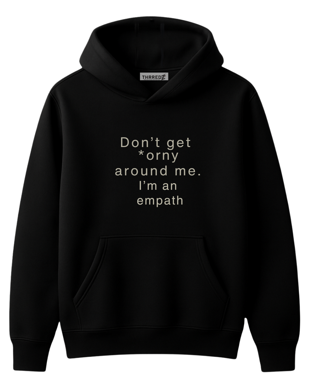 Midnight Shadow-380 GSM Black Hoodie